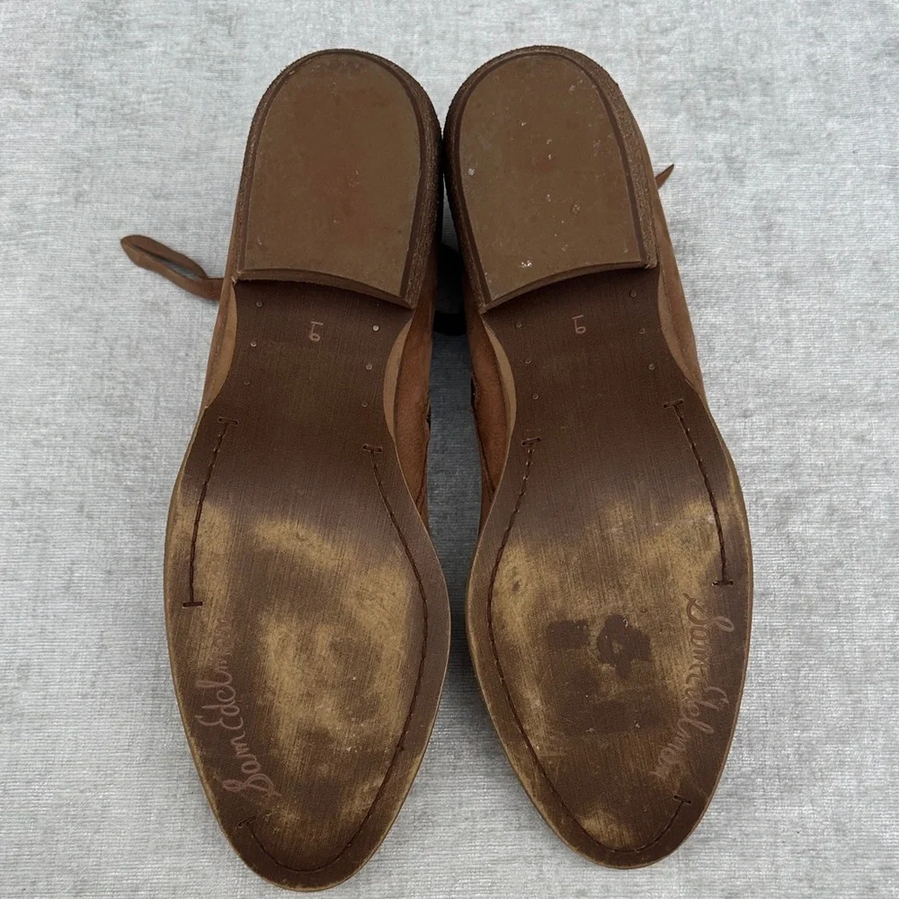 Sam Edelman Brown Leather Ankle Boots Zips on both Sides Size 9